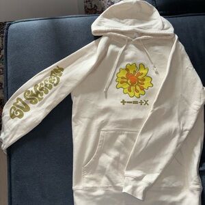 Ed Sheeran Mathematics Tour Hoodie Beige Flower Album